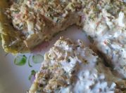 Una foto de tarta con queso crema