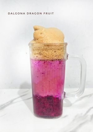 Foto resep Dalgona Dragon Fruit
