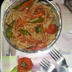 A picture of Veggie garlic Hakka Noodles .