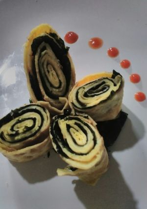 Foto resep Telur Dadar Gulung isi Nori