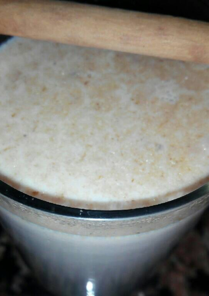 Una foto de Desayuno de avena con cacao