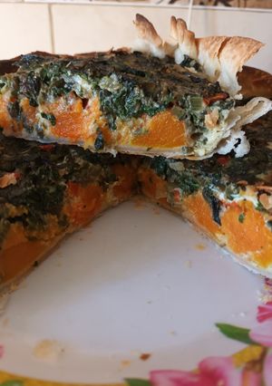 Una foto de Tarta de Acelga y Calabaza 😋🎃#fácil #rica #delantalglobal2024