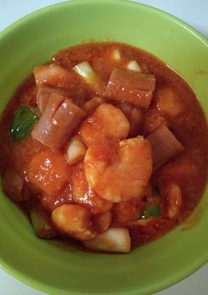 Foto resep Udang Sosis Asam Manis