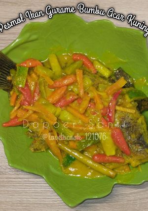 Foto resep Pesmol Ikan Gurame Bumbu acar Kuning