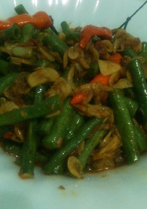 Foto resep Tumis Kacang Panjang Ebi Sambal Roa