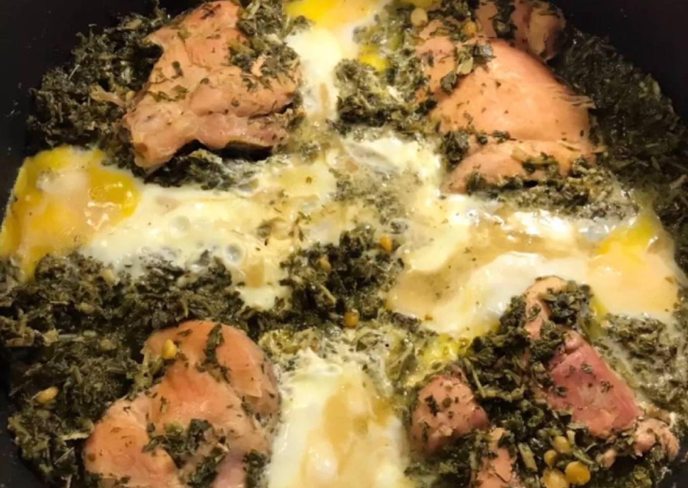 Sour-chicken with vegetables🍗🥙🥚🧄 (morghe torsh)