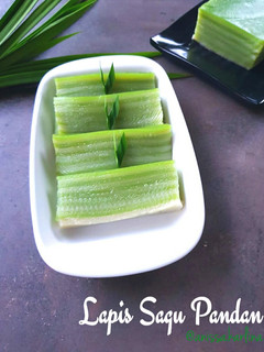 Foto resep Lapis Sagu Pandan