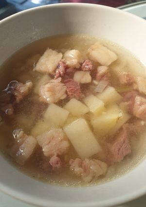 Foto resep Sop kentang dan daging cincang