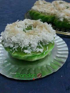 Foto resep Donat pandan|aka klepon donuts😍