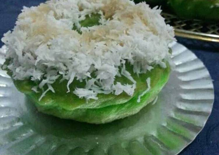 Resep Donat pandan|aka klepon donuts😍 | Langkah Membuat Donat pandan|aka klepon donuts😍 Yang Enak dan Simpel