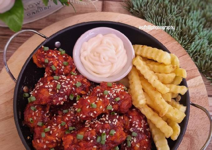 Ayam Pedas ala Korea (Korean Fire Chicken) ☆Minggu 36☆