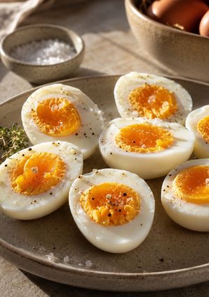 A picture of S.B.E (Standard Boiled Eggs).