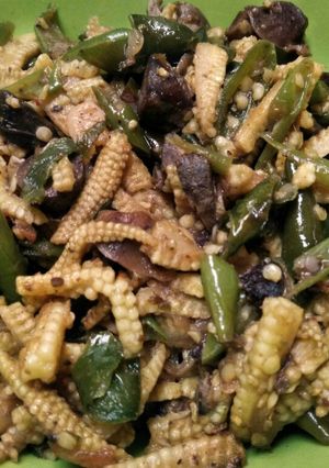 Foto resep Tumis Putren Buncis dan Ampela Hati