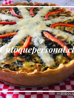 Una foto de Quiche de verduras