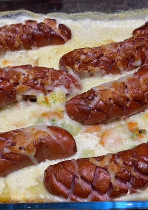 Sajtos zöldséges köret vagy főétel recept fotója