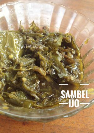 Foto resep Sambel ijo teri ala RM Padang