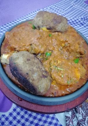 A picture of Sizzling Dinosaur eggs nargisi kofta.