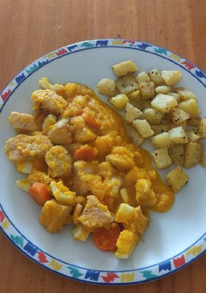 Una foto de Pollo a la naranja