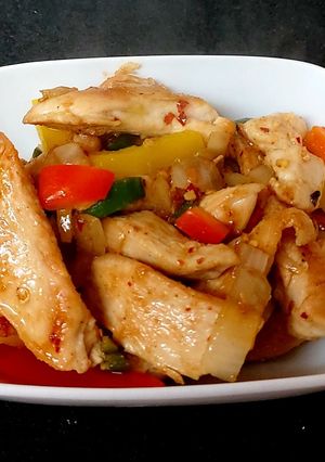 A picture of My Chinese Salt & Pepper Chicken Fry 🥰.