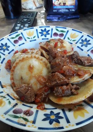 Una foto de Sorrentinos de acelga y ricota
