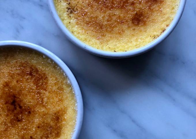 Crème brûlée à la vanille