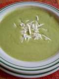 Crema de calabacita con chile poblano