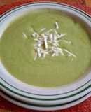 Crema de calabacita con chile poblano