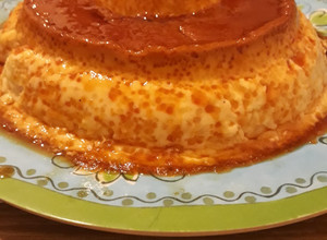 Una foto de Flan Casero sin azúcar!