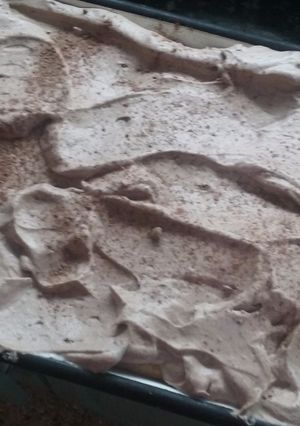 Una foto de Postre de vainillas con crema de chocolate