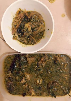 A picture of Atama (Banga) Soup.