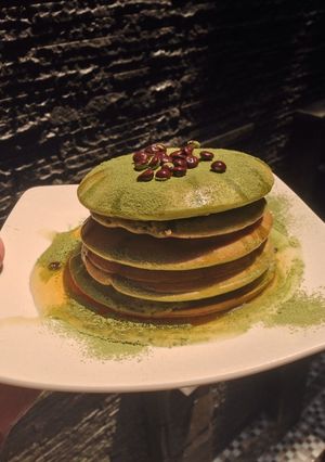 Foto resep pancake matcha