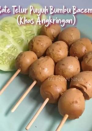 Foto resep Sate Telur Puyuh Bumbu Bacem (Khas Angkringan)