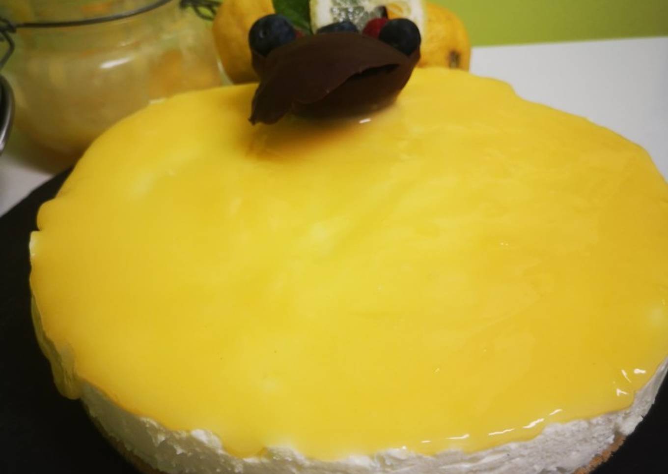Cheesecake de limón con Lemon Curd