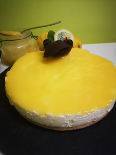 Una foto de Cheesecake de limón con Lemon Curd