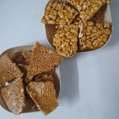A picture of Til and Singh Chikki.