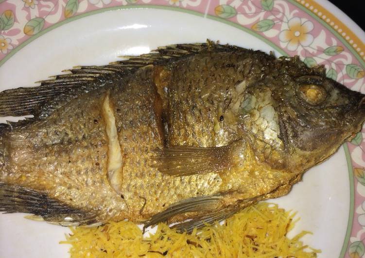 Ikan mujair goreng praktis