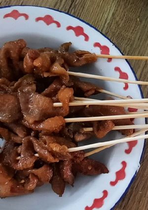 Foto resep Sate kulit ayam