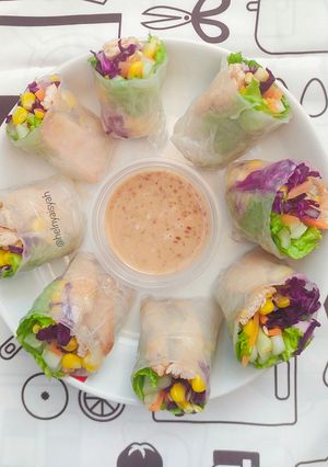 Foto resep Salad Roll Vietnam (Chicken)