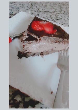 صورة لوصفة براونيز بكريمة شوكولاته
