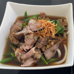 A picture of Grilled Lamb Udon Noodles Ramen🍜.