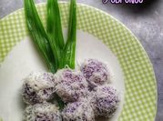 Gambar klepon ubi ungu