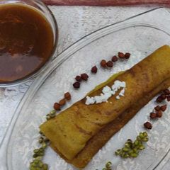 Mix pulses rice paneer roll A picture of Mix pulses rice paneer roll.