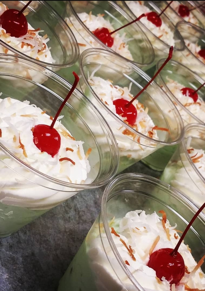 Una foto de Pistacho salad / Ensalada de pistache
