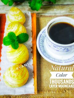 Foto resep Natural Color Thousand Layer Mooncake ala Rumah Kami