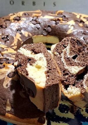 Una foto de Budín marmolado súper fácil