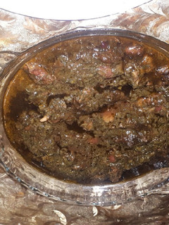 عکسی از دستور خورشت آلو اسفناج