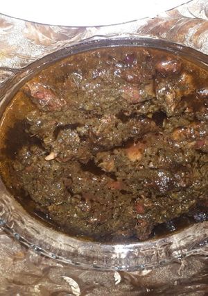 عکسی از دستور خورشت آلو اسفناج
