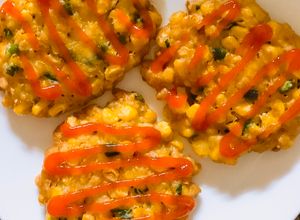 Hình của món Bánh bắp chiên giòn.