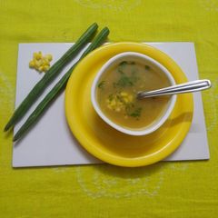 A picture of Corn drumstick soup.