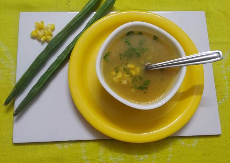 Corn drumstick soup